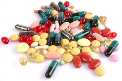 Big Pharma symbol: drugs, pills, tablets