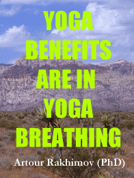 Yoga Benefits Are in Breathing Less - book cover