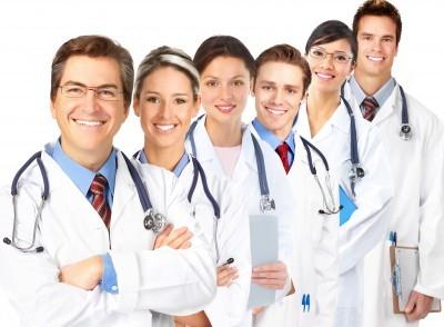 Medical doctors smiling