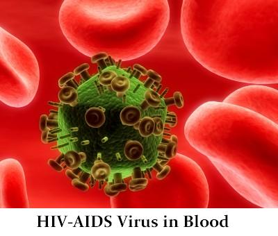 HIV-AIDS virus in blood