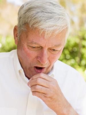 Man with coughing causing bronchospasm