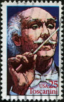 Stamp with Arturo Toscanini