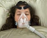 Woman - Sleep Apnea, Hypercapnia: breathing with CPAP